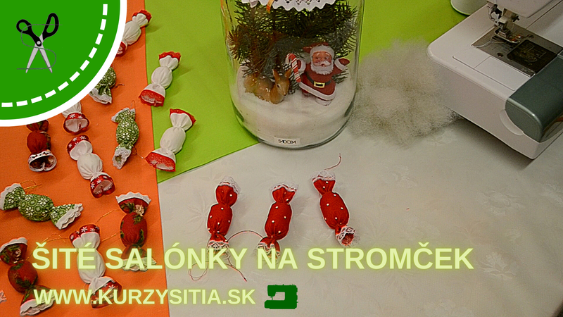 Šité salónky na stromček