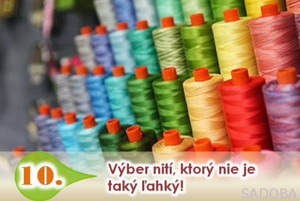 Farebný svet šijacích nití