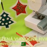 Zasnežená vianočná hviezda – šité vianočné ozdoby